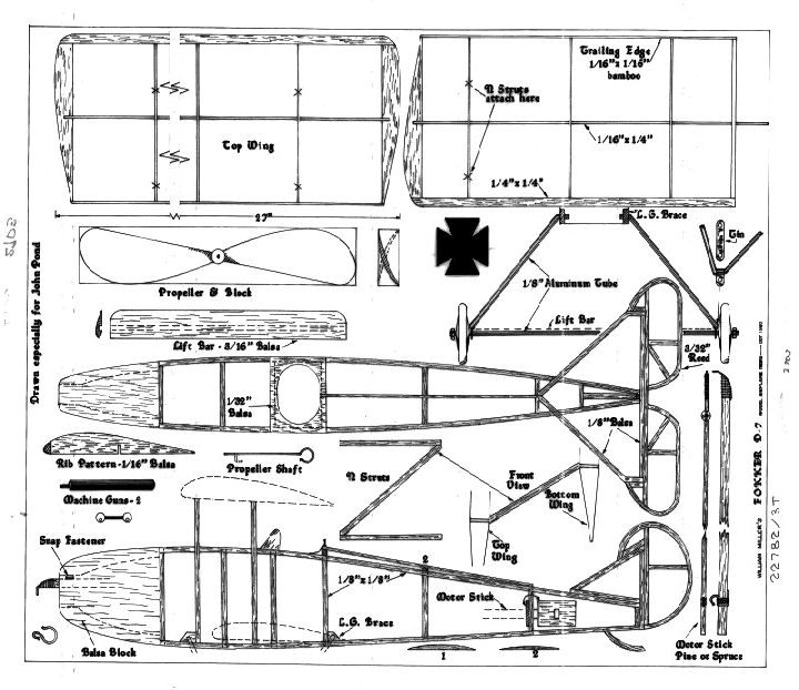 FOKKER D 7 BIPLANE FIGHTER – AMA – Academy of Model Aeronautics