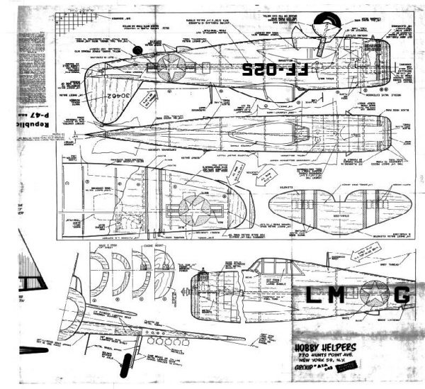 REPUBLIC P47 B D N THUNDERBOLT - AMA - Academy of Model Aeronautics