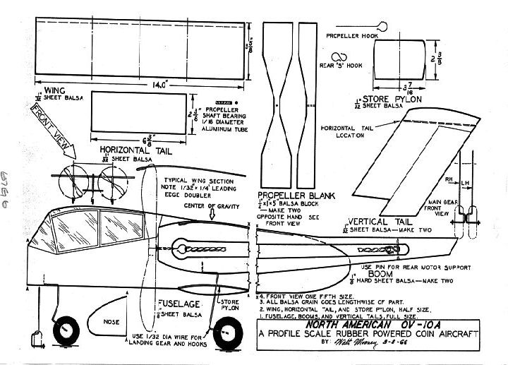 NORTH AMERICAN O V 10A BRONCO – AMA – Academy of Model Aeronautics