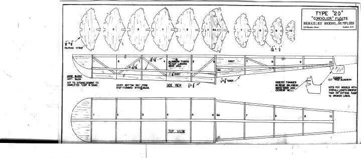 FLOATS GONDOLIER 20 / 40 & INSTRUCTIONS - AMA - Academy of Model ...