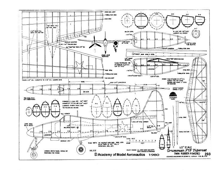Grumman F F Tigercat Ama Academy Of Model Aeronautics