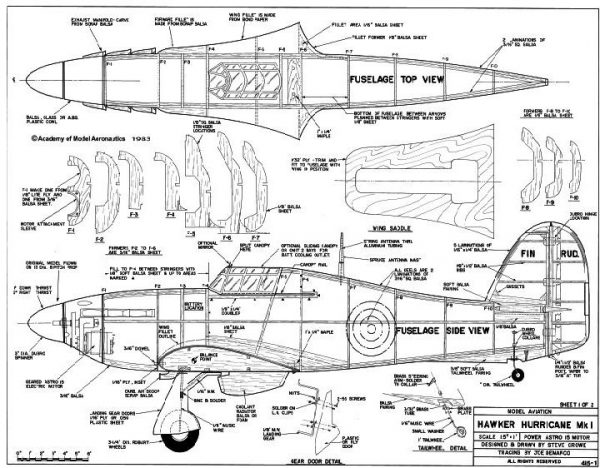 HAWKER HURRICANE MK I – AMA – Academy of Model Aeronautics