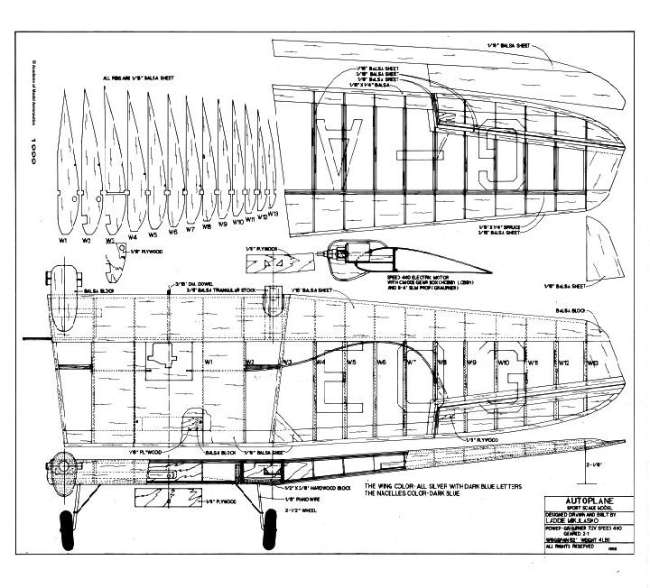 of Model AUTOPLANE AMA - Academy Aeronautics -