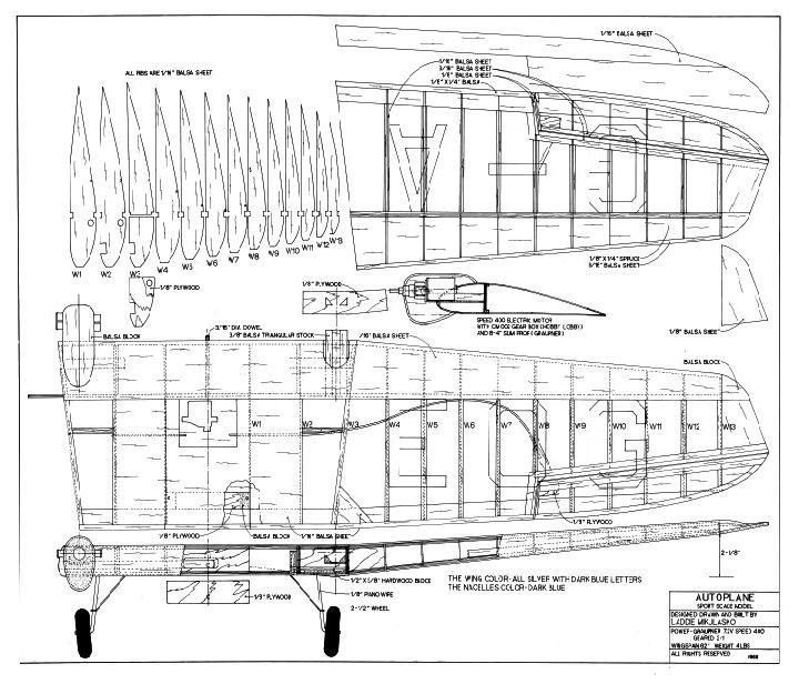 of Academy - Aeronautics AMA Model AUTOPLANE -