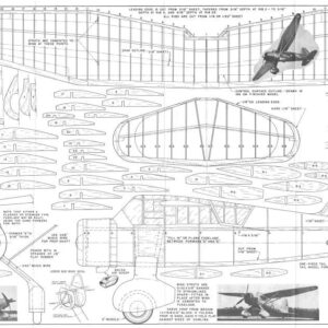 The Texan 54" 425si Class A Competition by Ed Miller Model Airplane Plans FF 